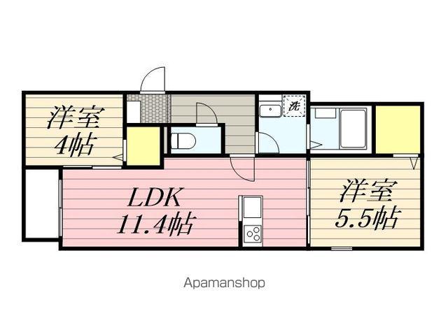 高宮3丁目AP(2LDK/2階)の間取り写真