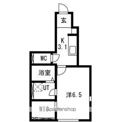 FIGAROⅦ(1K/1階)の間取り写真
