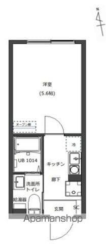 D-STYLE三ノ輪Ⅱ(1K/5階)の間取り写真
