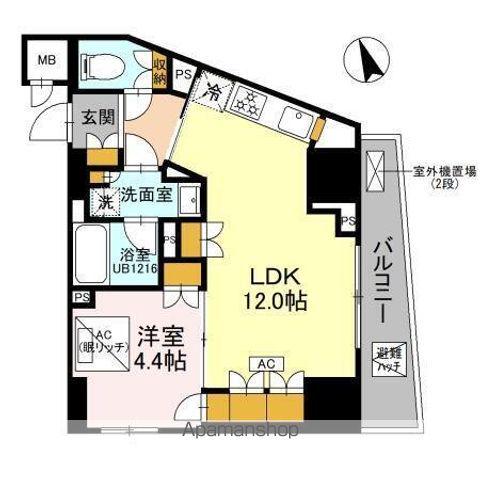 リーラ品川戸越 リーラ品川戸越(2LDK/3階)の間取り写真