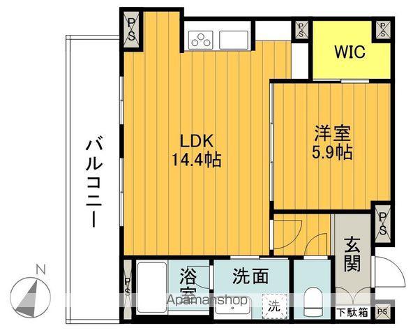 エリートヒルズ(1LDK/2階)の間取り写真