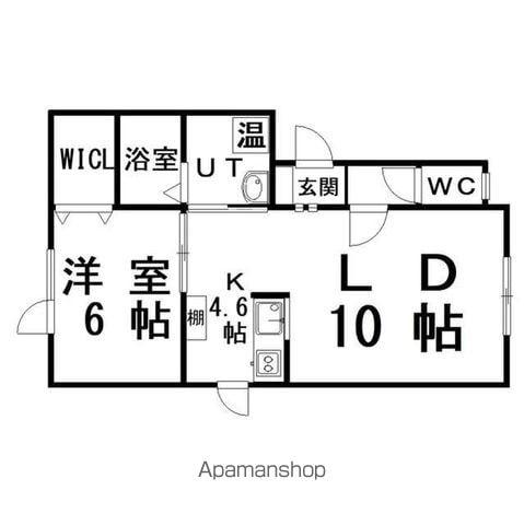 ARBRE Ⅰ(1LDK/2階)の間取り写真