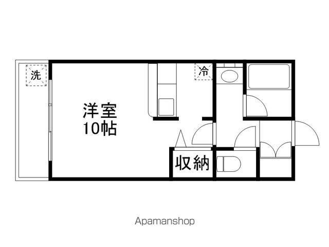 アネックス池田(ワンルーム/1階)の間取り写真