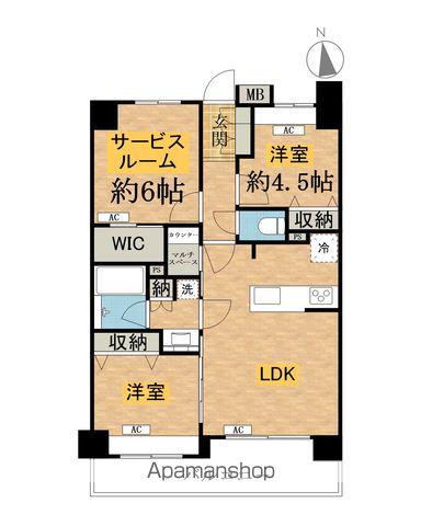 VITA八王子(2SLDK/2階)の間取り写真