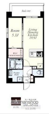 フランディオール桜並木(1LDK/3階)の間取り写真