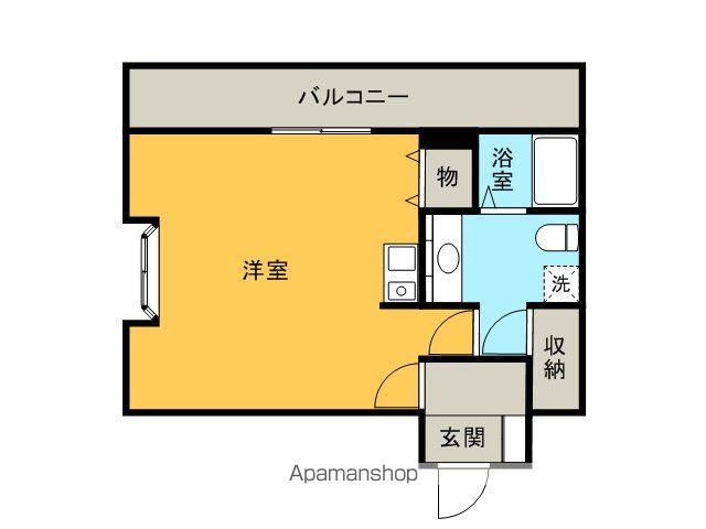 フラワーガーデンヒルズ(ワンルーム/3階)の間取り写真