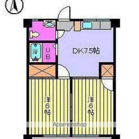 ヴィラージュ星岡(2DK/2階)の間取り写真