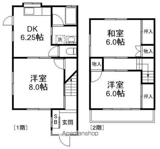 センチュリーハイム南柏A棟(3DK)の間取り写真