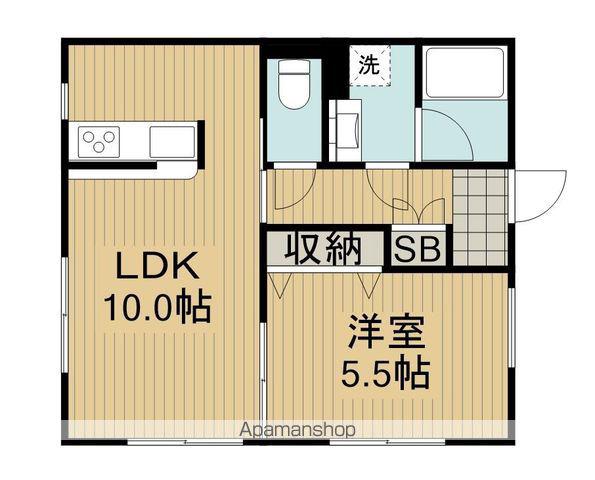 フェリーチェ阿佐ヶ谷(1LDK/1階)の間取り写真