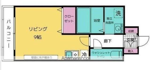 レイヴェルⅤ(ワンルーム/9階)の間取り写真