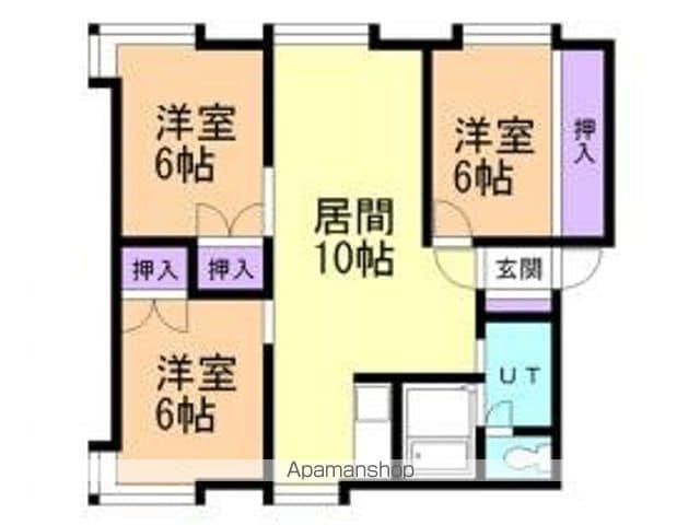 レジデンスA.T(3LDK/3階)の間取り写真
