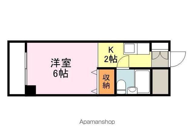 東福山駅前ビル(1K/7階)の間取り写真