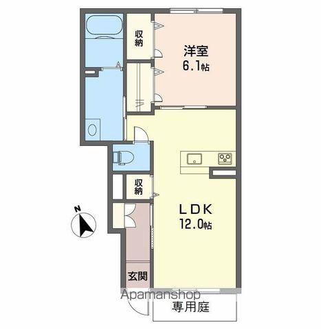 アリビオ・K(1LDK/1階)の間取り写真