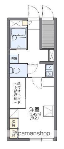 レオパレスメープル(1K/1階)の間取り写真