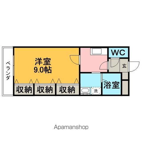 アーバンエル(1K/2階)の間取り写真