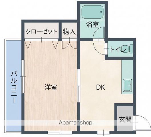 マンションフェリス(2DK/2階)の間取り写真
