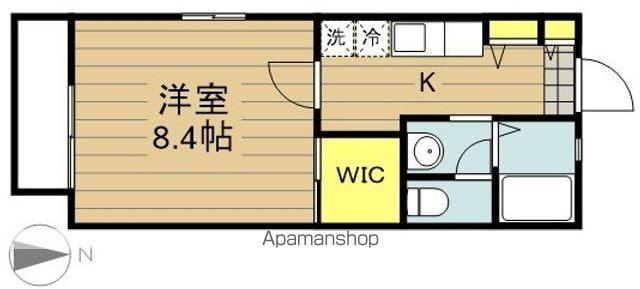 セルビシオ(1K/2階)の間取り写真