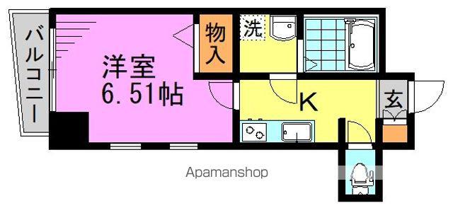 KYOE PLAZA阿佐ヶ谷(1K/6階)の間取り写真