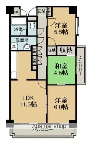 マイン東高須(3LDK/2階)の間取り写真