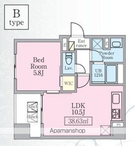 アビタシオン創(1LDK/10階)の間取り写真