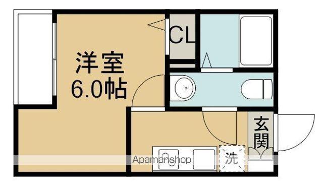 エバーズ鶴ヶ島(1K/2階)の間取り写真