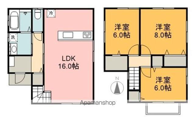 伊予鉄道城南線 道後公園駅 徒歩27分 2階建 築1年(3SLDK)の間取り写真