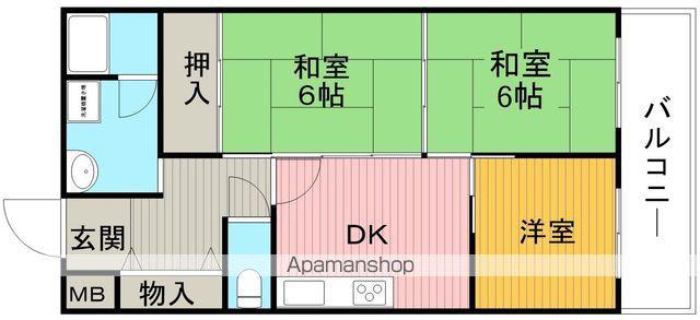 キルシュハイム88(3DK/3階)の間取り写真
