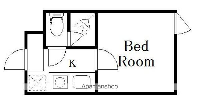 DECOR BLOCCO OYAMA DUE(1K/5階)の間取り写真