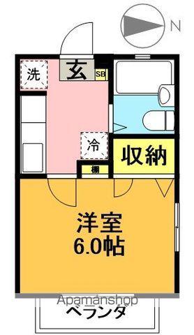 パークフラッツ(1K/2階)の間取り写真