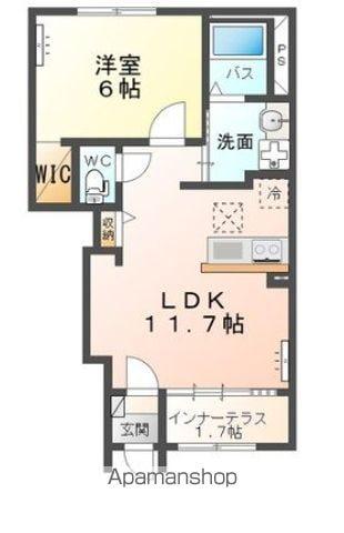 AMBITIONⅣ(1LDK/1階)の間取り写真