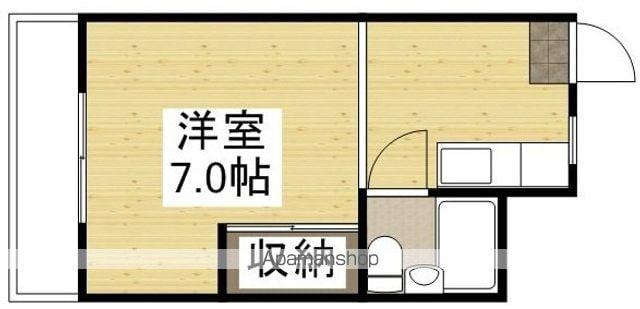 ホワイトメゾン学南5棟(ワンルーム/2階)の間取り写真