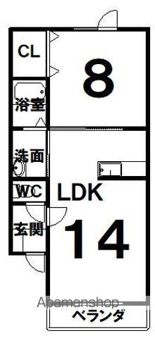 スペース8(1LDK/1階)の間取り写真