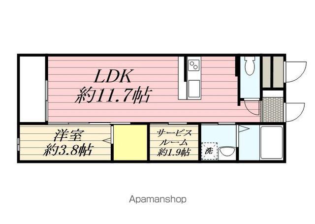 LIFEFIELD曰佐(1SLDK/3階)の間取り写真