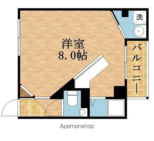 メゾンドリベルテ2(ワンルーム/1階)の間取り写真