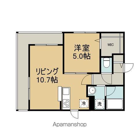 H&K当代島(1LDK/1階)の間取り写真