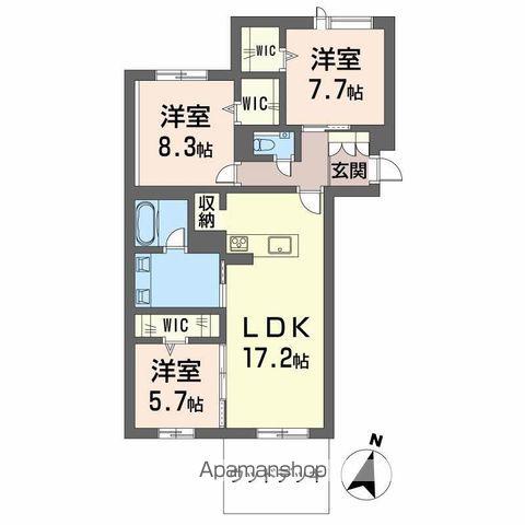 エバンジェリスト(3LDK/1階)の間取り写真