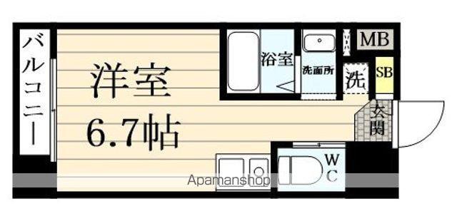 令和ライフ北目町(ワンルーム/9階)の間取り写真