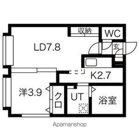 HARTLEY(1LDK/2階)の間取り写真
