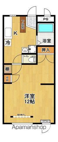 ルミネックス郡山(1K/1階)の間取り写真
