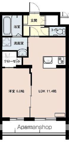 クレール奏KOMATSU(1LDK/3階)の間取り写真