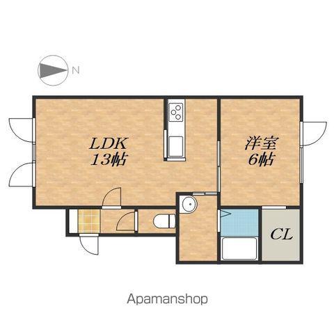 CASA LIONE(1LDK/1階)の間取り写真