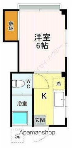 コーポ辰巳(1K/1階)の間取り写真