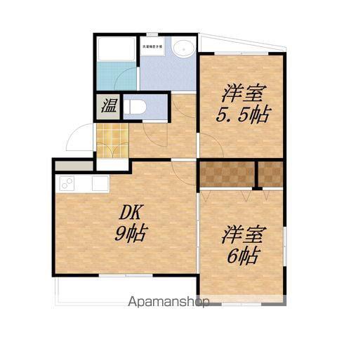 メゾン小林Ⅱ(2DK/1階)の間取り写真