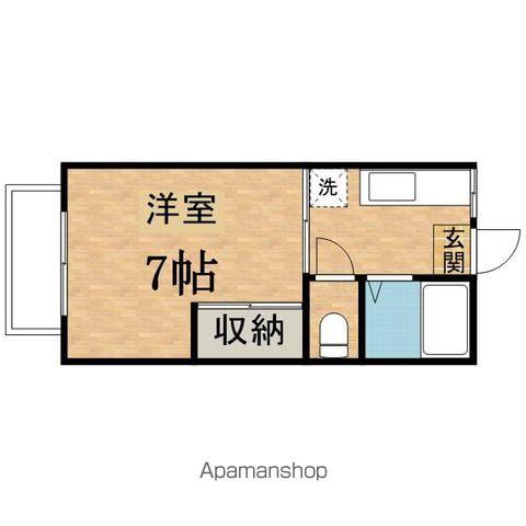 幸栄ハイツ(1K/2階)の間取り写真