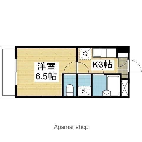 メゾンドルー城北(1K/5階)の間取り写真