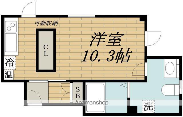 サングリエG(ワンルーム/3階)の間取り写真