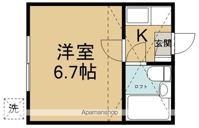 クリアス北坂戸E棟(1K/1階)の間取り写真