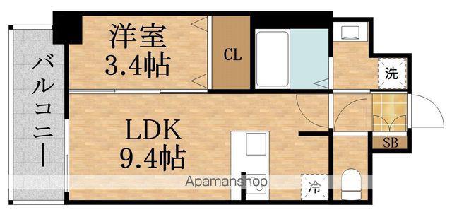 SOLTERRACE(1LDK/3階)の間取り写真