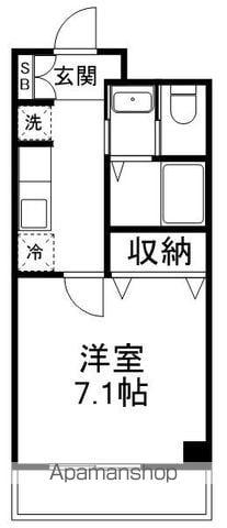 PALAZZO VIVACE(1K/2階)の間取り写真