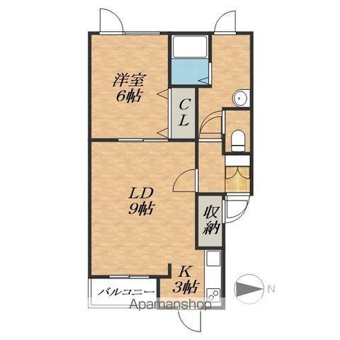 EAGLEⅢ(1LDK/2階)の間取り写真